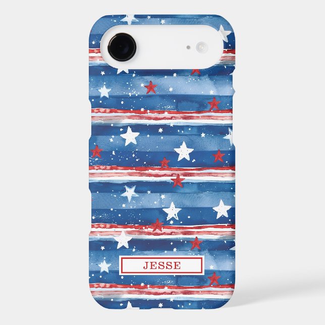 Patriotic Stars and Stripes Monogrammed (Back)