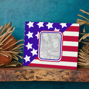 patriotic Stars and stripes photo frame