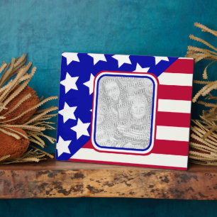 patriotic Stars and stripes photo frame