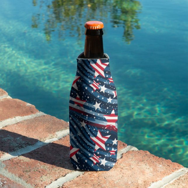 Patriotic Stars Bottle Cooler (In Situ Pool)