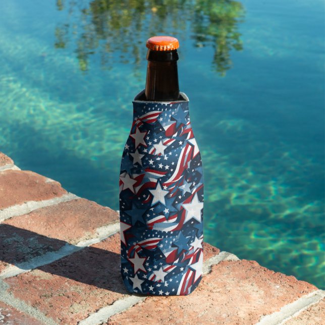 Patriotic Stars  Bottle Cooler (In Situ Pool)