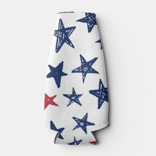Patriotic Stars Bottle Cooler