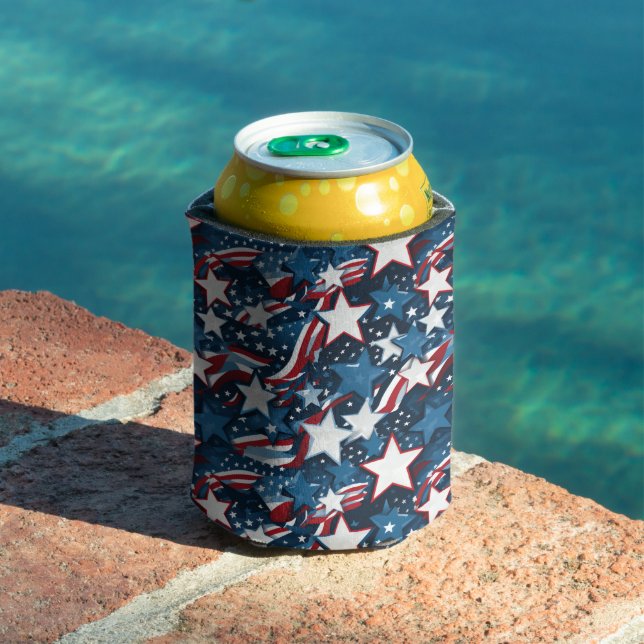 Patriotic Stars  Can Cooler (In Situ Pool)