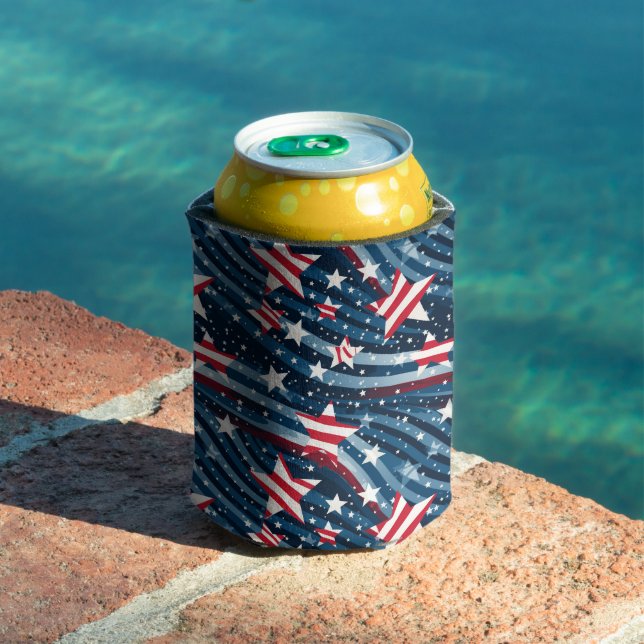 Patriotic Stars Can Cooler (In Situ Pool)