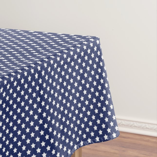 Patriotic Stars Cotton Tablecloth (In Situ)