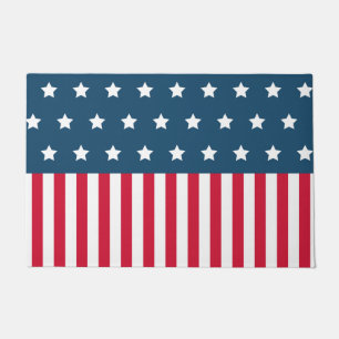 Patriotic Stars Doormat Rug