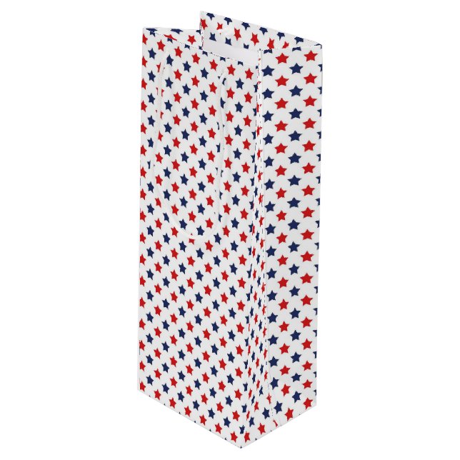 Patriotic Stars Gift Bag (Front Angled)