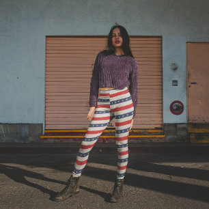 Patriotic Stars Leggings