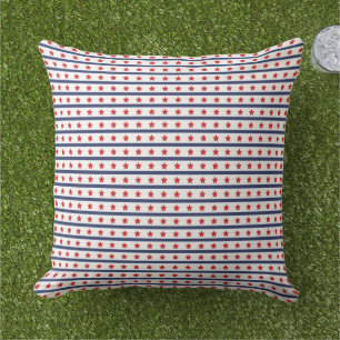 Patriotic Stars Outdoor Pillow