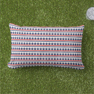 Patriotic Stars Outdoor Pillow
