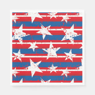 Patriotic Stars Paper Napkins