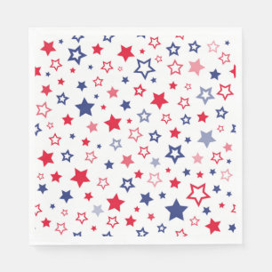 Patriotic Stars Paper Napkins