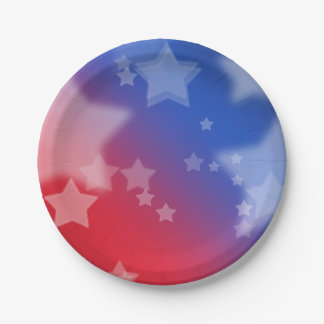 Patriotic Stars Paper Plates