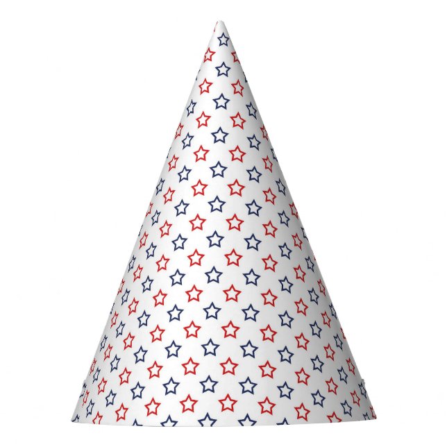 Patriotic Stars Party Hat (Front)