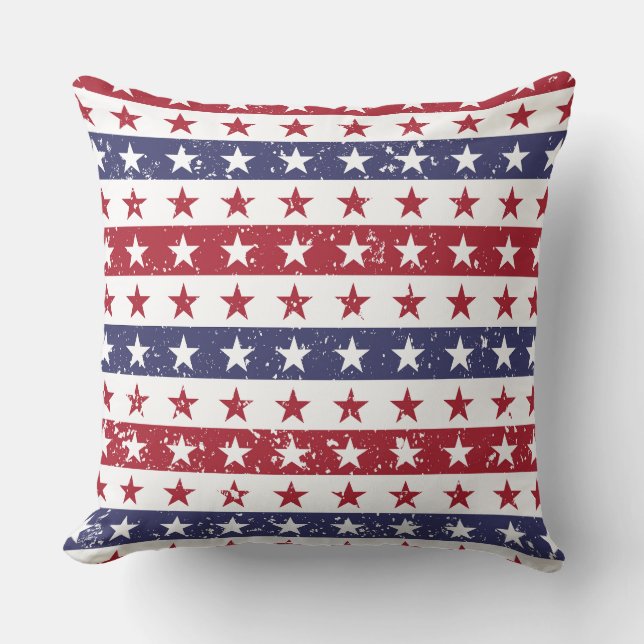 Patriotic Stars Pillow (Front)
