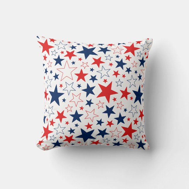 Patriotic Stars Pillow (Front)