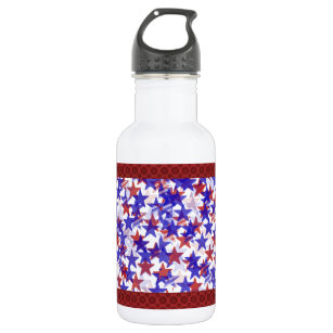 Patriotic Stars Recycled Aluminium 532 Ml Water Bottle