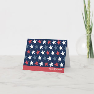 Patriotic Stars Red White & Blue Greeting Cards