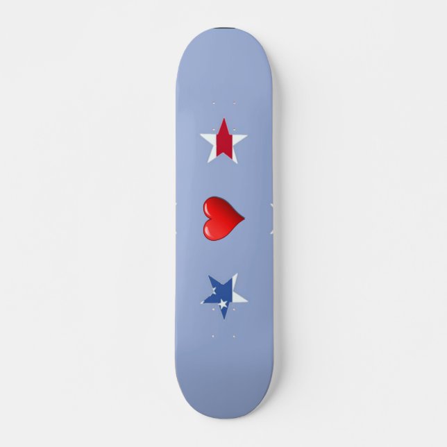 Patriotic Stars Skateboard (Front)