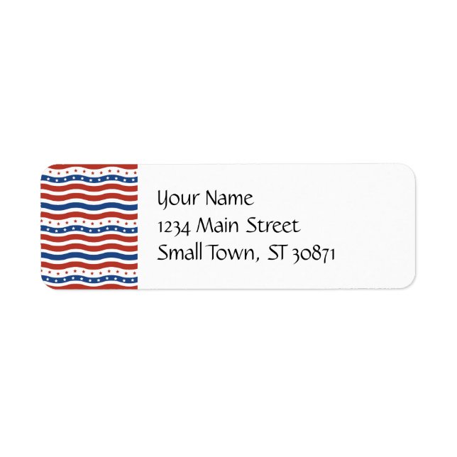 Patriotic Stars Stripes Freedom Flag Fourth of Jul (Front)