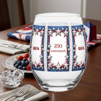 Patriotic Stars Stripes USA 250th Anniversary Chic