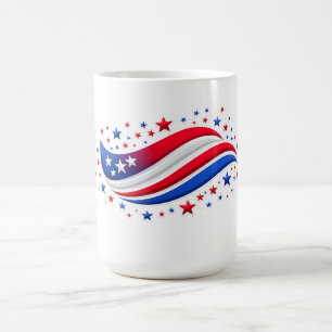 Patriotic Stars & Stripes Women’s T-Shirt Coffee Mug
