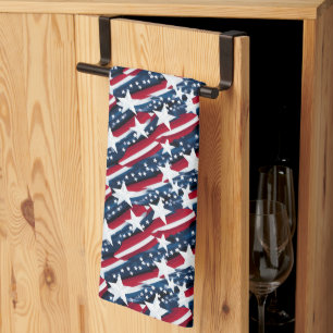Patriotic Stars Tea Towel