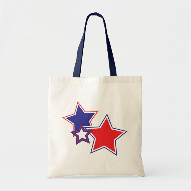 Patriotic Stars Tote Bag (Front)