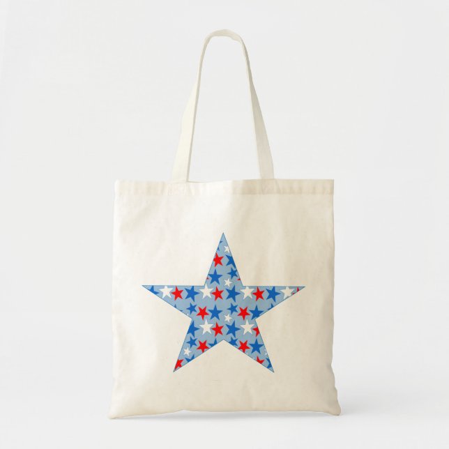 Patriotic Stars Tote Bag (Front)