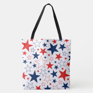 Patriotic Stars Tote Bag