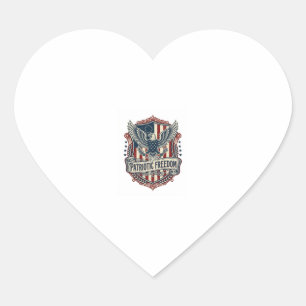 Patriotic State Pride Series Vector Graphic Tee (2 Heart Sticker