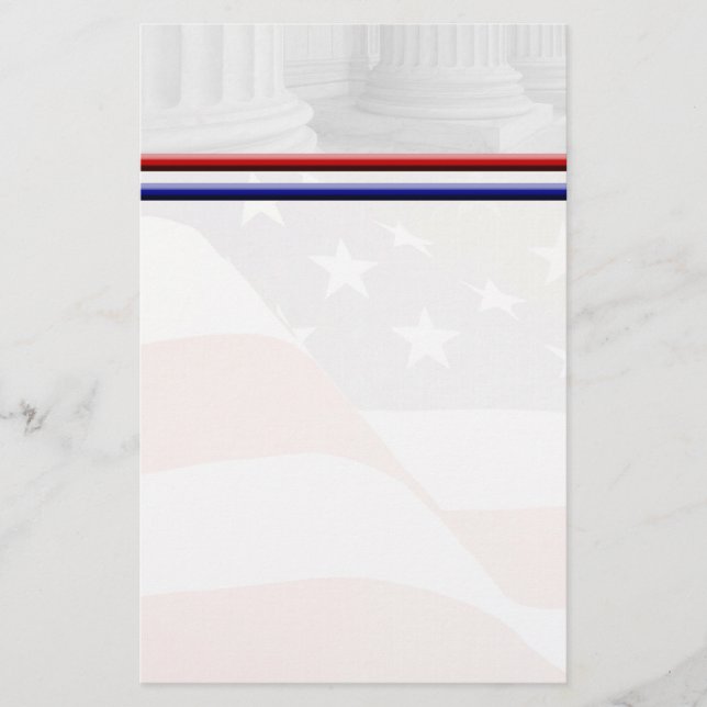 Patriotic Stationary Stationery (Front)