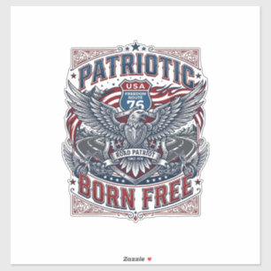 Patriotic Steel Road Guardian Biker Road Freedom P