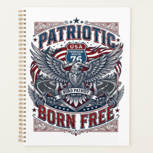 Patriotic Steel Road Guardian Biker Road Freedom P Planner