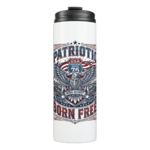 Patriotic Steel Road Guardian Biker Road Freedom P Thermal Tumbler