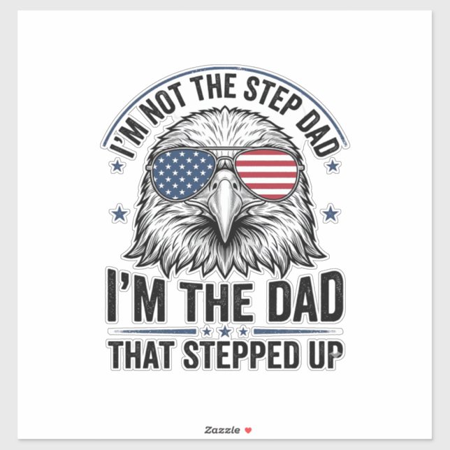 Patriotic Step Dad Eagle Vintage Shirt Design_1 (Sheet)