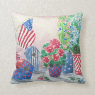 Patriotic Still Life Cushion