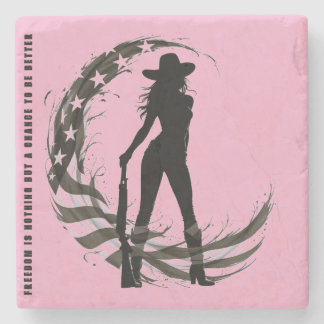 Patriotic Stone Coaster