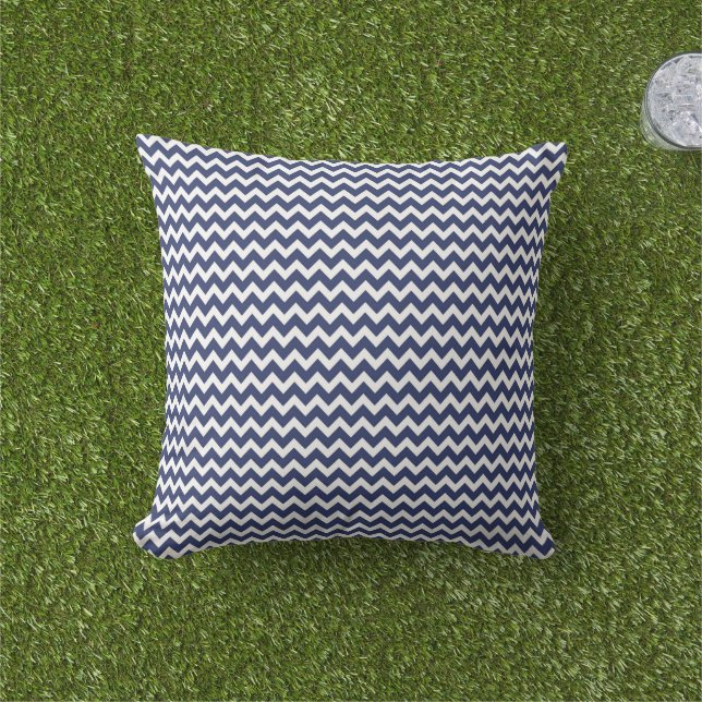 Patriotic Stripes Outdoor Pillow (Grass)