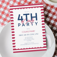 Patriotic Stripes Stars 4th of July Summer Party