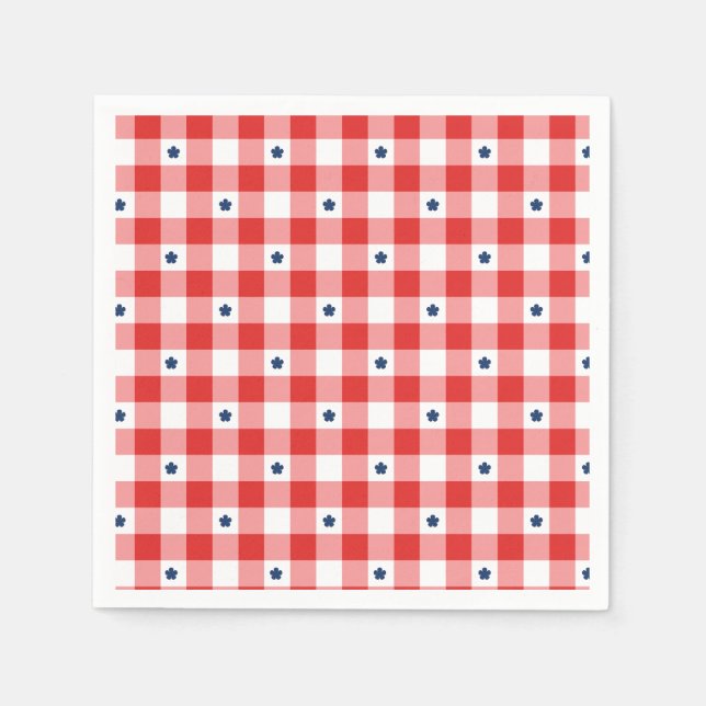 Patriotic Summer Picnic Napkin (Front)