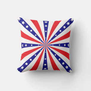 Patriotic Sun Burst Cushion