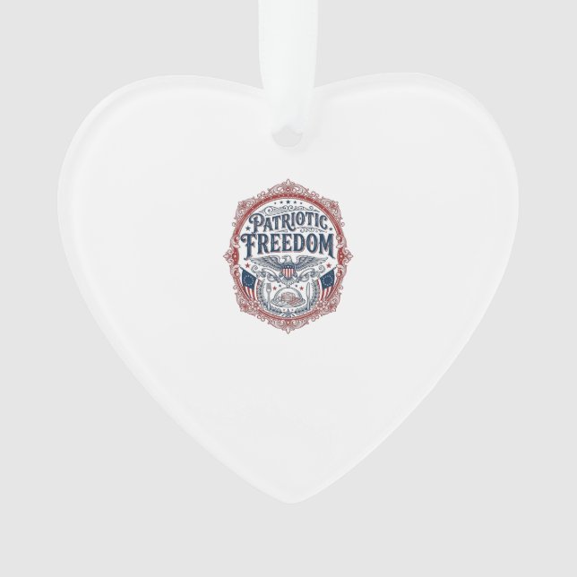 Patriotic Sunday Brunch Vector Graphic Tee_1 Ornament (Front)