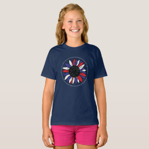 Patriotic Sunflower Liberty Freedom Fairness T-Shirt