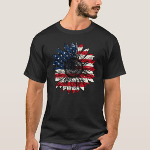 Patriotic Sunflower T-Shirt