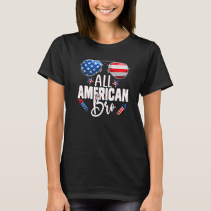 Patriotic Sunglasses All American Bro 4th Of July  T-Shirt