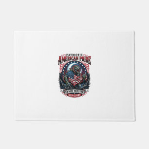 Patriotic Swamp Monster Old Glory Horror Monster P Doormat