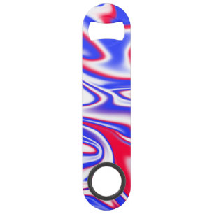 Patriotic Swirl: Red White and Blue Marble,
