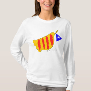 Patriotic Symbol, Catalonia freedom dove. T-Shirt