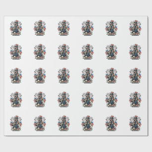 Patriotic T-Rex 4th of July Vintage Shirt Design_1 Wrapping Paper